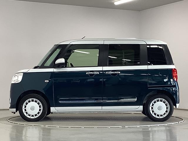 ムーヴキャンバスストライプスＧ　両側電動スライドドア　前席シートヒーター走行無制限１年保証　両側電動スライドドア　前後コーナーセンサー　前席シートヒーター　ホッとカップホルダー　オートマチックハイビーム　ＬＥＤヘッドライト　横滑り防止装置　スマートキー　スマートアシスト（兵庫県）の中古車