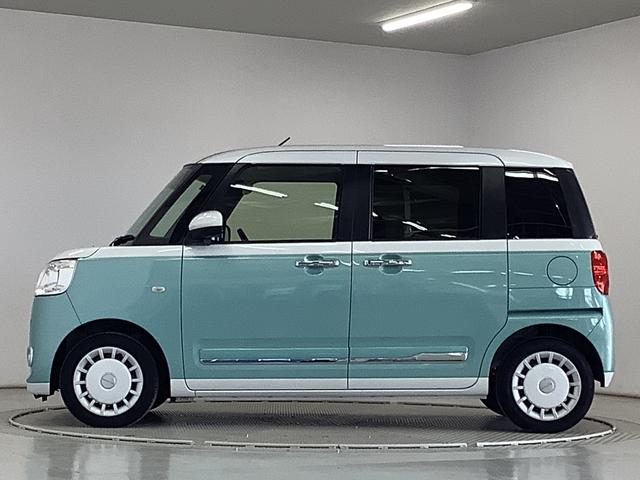 ムーヴキャンバスストライプスＧターボ　１オーナー　クルコン　両側電動スライド走行無制限１年保証　両側電動スライドドア　ワンオーナー　アダプティブクルーズコントロール　前後コーナーセンサー　前席シートヒーター　ホッとカップホルダー　オートマチックハイビーム　ＬＥＤヘッドライト（兵庫県）の中古車