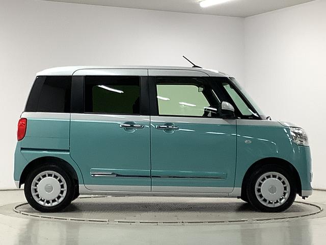 ムーヴキャンバスストライプスＧターボ　クルコン　コーナーセンサー　両側電動走行無制限１年保証　両側電動スライドドア　アダプティブクルーズコントロール　前後コーナーセンサー　前席シートヒーター　ホッとカップホルダー　オートマチックハイビーム　ＬＥＤヘッドライト　スマートキー（兵庫県）の中古車