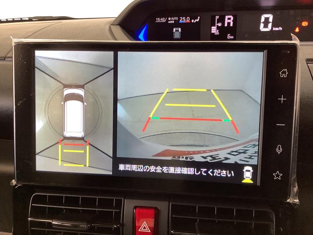 タントカスタムＲＳ　ターボ　９インチディスプレイオーディオ　ＵＳＢ１年保証　９インチディスプレイオーディオ　全方位カメラ　両側電動スライドドア　前後コーナーセンサー　前席シートヒーター　ＵＳＢ　Ｂｌｕｅｔｏｏｔｈ　オートブレーキホールド　１５インチ純正アルミホイール（兵庫県）の中古車