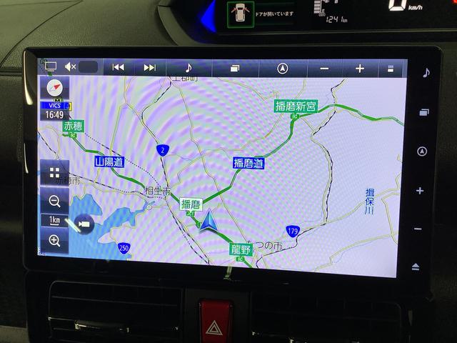 タントカスタムＲＳ　ターボ　１０インチナビ　ドラレコ　全方位カメラ１年保証　１０インチナビＴＶ　ドラレコ　全方位カメラ　両側電動スライドドア　前後コーナーセンサー　前席シートヒーター　ＵＳＢ　Ｂｌｕｅｔｏｏｔｈ　オートブレーキホールド　１５インチ純正アルミホイール（兵庫県）の中古車