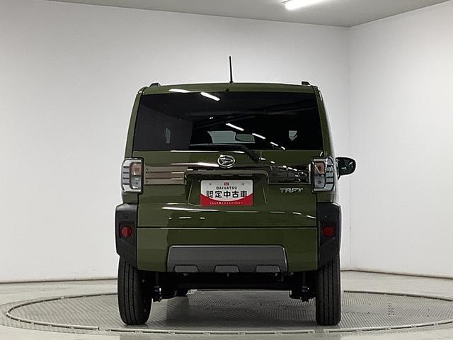 タフトGターボ ダーククロムベンチャー クルコン コーナーセンサー走行無制限1年保証 前後コーナーセンサー アダプティブクルーズコントロール 前席シートヒーター オートマチックハイビーム オートブレーキホールド スカイフィールトップ 15インチ純正アルミホイール(兵庫県)の中古車