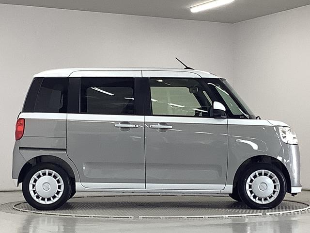 ムーヴキャンバスストライプスＸ　両側電動スライドドア　前後コーナーセンサー走行無制限１年保証　両側電動スライドドア　前後コーナーセンサー　オートマチックハイビーム　アイドリングストップ　プッシュスタート　横滑り防止装置　オートエアコン　ヘッドライトレベライザー　ベンチシート（兵庫県）の中古車