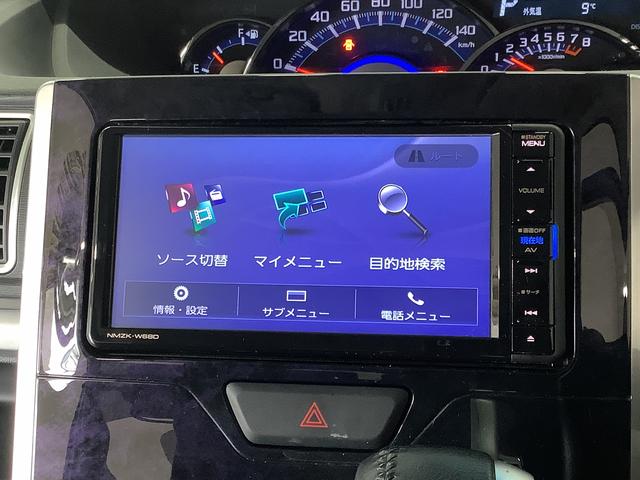 タントカスタムＲＳ　トップエディションＳＡIII　ターボ　ナビＴＶ１年保証　ナビＴＶ　ＤＶＤ　バックカメラ　両側電動スライドドア　リアコーナーセンサー　運転席シートヒーター　ＵＳＢ接続　Ｂｌｕｅｔｏｏｔｈ　オートマチックハイビーム　１５インチ純正アルミホイール（兵庫県）の中古車