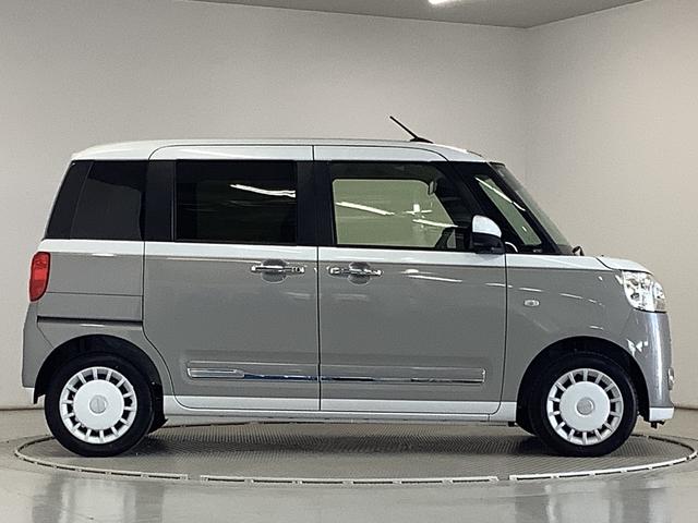 ムーヴキャンバスストライプスＧ　両側電動スライドドア　前席シートヒーター走行無制限１年保証　両側電動スライドドア　前後コーナーセンサー　前席シートヒーター　ホッとカップホルダー　オートマチックハイビーム　ＬＥＤヘッドライト　横滑り防止装置　スマートキー　置きラクボックス（兵庫県）の中古車