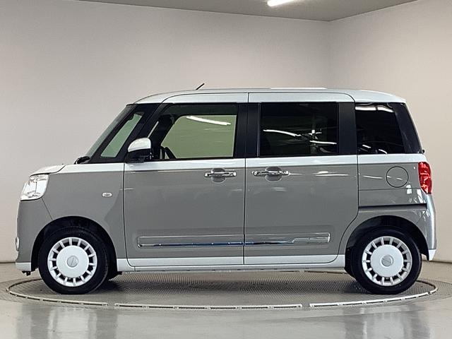 ムーヴキャンバスストライプスＧ　両側電動スライドドア　前席シートヒーター走行無制限１年保証　両側電動スライドドア　前後コーナーセンサー　前席シートヒーター　ホッとカップホルダー　オートマチックハイビーム　ＬＥＤヘッドライト　横滑り防止装置　スマートキー　置きラクボックス（兵庫県）の中古車