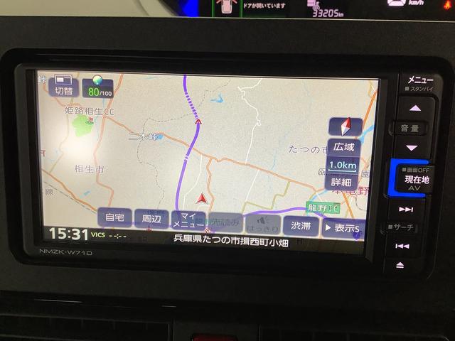 タントカスタムＲＳセレクション　ターボ　ワンオーナー　ナビ　ＥＴＣ１年保証　ワンオーナー　ナビＴＶ　ＥＴＣ　ドラレコ　バックカメラ　アダプティブクルーズコントロール　両側電動スライド　コーナーセンサー　シートヒーター　Ｂｌｕｅｔｏｏｔｈ　１５インチ純正アルミホイール（兵庫県）の中古車