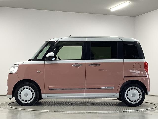 ムーヴキャンバスストライプスＧ　両側電動ドア　シートヒーター　スマートキー走行無制限１年保証　両側電動スライドドア　前後コーナーセンサー　前席シートヒーター　ホットカップホルダー　オートマチックハイビーム　ＬＥＤヘッドライト　横滑り防止装置　スマートキー　置きラクボックス（兵庫県）の中古車