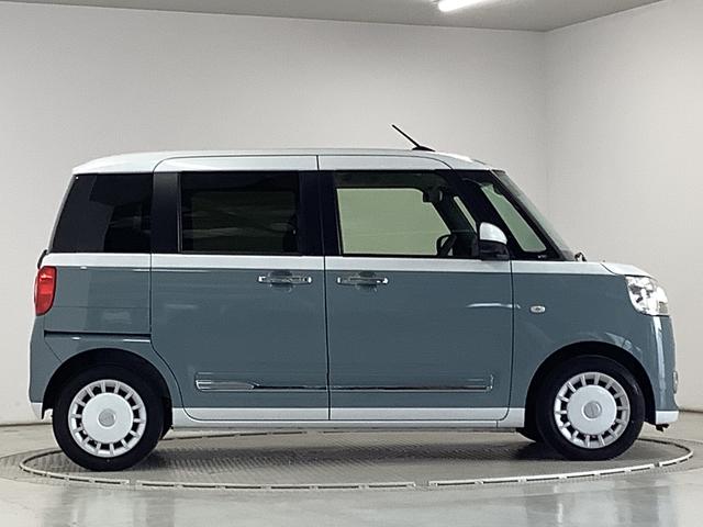 ムーヴキャンバスストライプスGターボ 1オーナー クルコン 両側電動スライド走行無制限1年保証 両側電動スライドドア ワンオーナー アダプティブクルーズコントロール 前後コーナーセンサー 前席シートヒーター ホットカップホルダー オートマチックハイビーム LEDヘッドライト(兵庫県)の中古車