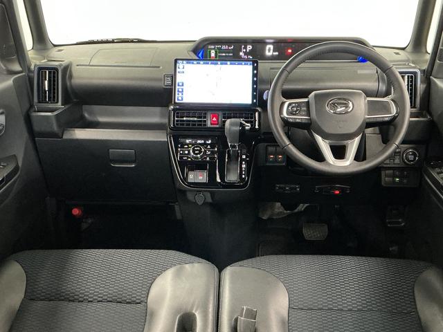 タントカスタムＲＳ　ターボ　ワンオーナー　ナビ　ドラレコ　ＥＴＣ１年保証　ワンオーナー　ナビ　ドラレコ　ＥＴＣ　バックカメラ　両側電動スライドドア　Ｂｌｕｅｔｏｏｔｈ　ＴＶ　ＤＶＤ　シートヒーター　前後コーナーセンサー　１５インチ純正アルミホイール　電子パーキング（兵庫県）の中古車