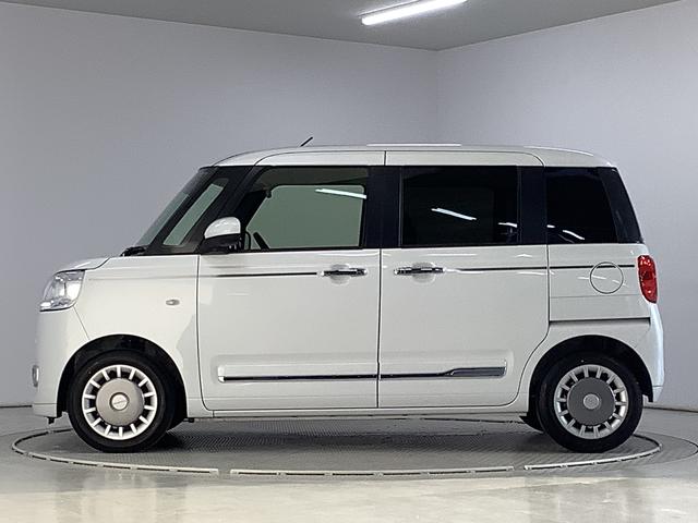 ムーヴキャンバスセオリーG 両側電動スライド コーナーセンサー スマートキー走行無制限1年保証 両側電動スライドドア 前後コーナーセンサー 前席シートヒーター ホットカップホルダー オートマチックハイビーム USBチャージャー LEDヘッドライト 横滑り防止装置 スマートキー(兵庫県)の中古車