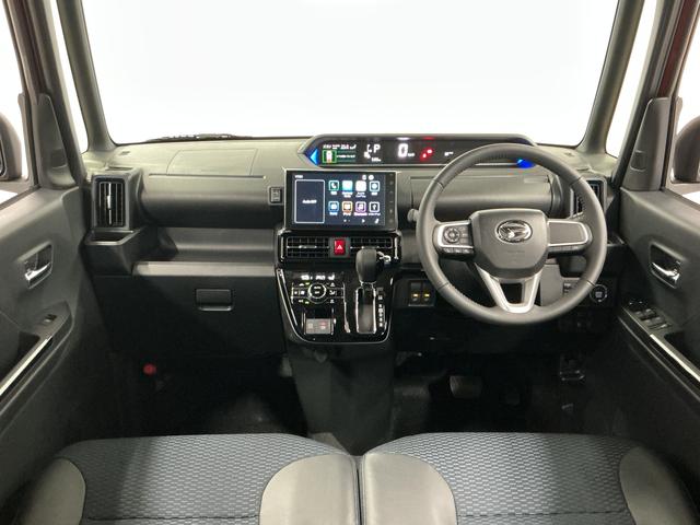 タントカスタムＲＳ　ターボ　９インチディスプレイオーディオ　ＵＳＢ１年保証　９インチディスプレイオーディオ　パノラマモニター　両側電動スライドドア　前後コーナーセンサー　前席シートヒーター　Ｂｌｕｅｔｏｏｔｈ　オートブレーキホールド　１５インチ純正アルミホイール（兵庫県）の中古車