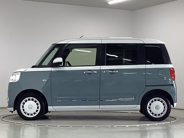 ムーヴキャンバスストライプスＧターボ　１オーナー　クルコン　両側電動スライド走行無制限１年保証　両側電動スライドドア　ワンオーナー　アダプティブクルーズコントロール　前後コーナーセンサー　シートヒーター　ホットカップホルダー　オートハイビーム　ＬＥＤヘッドライト　スマートキー（兵庫県）の中古車