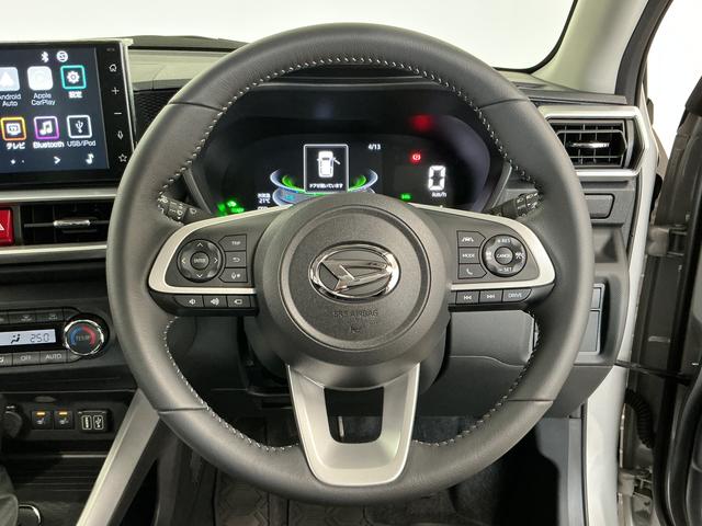 ロッキープレミアムG HEV 9インチディスプレイオーディオ USB1年保証 9インチディスプレイオーディオ パノラマモニター アダプティブクルーズコントロール ブラインドスポットモニター 前後コーナーセンサー 前席シートヒーター USB 17インチ純正アルミホイール(兵庫県)の中古車