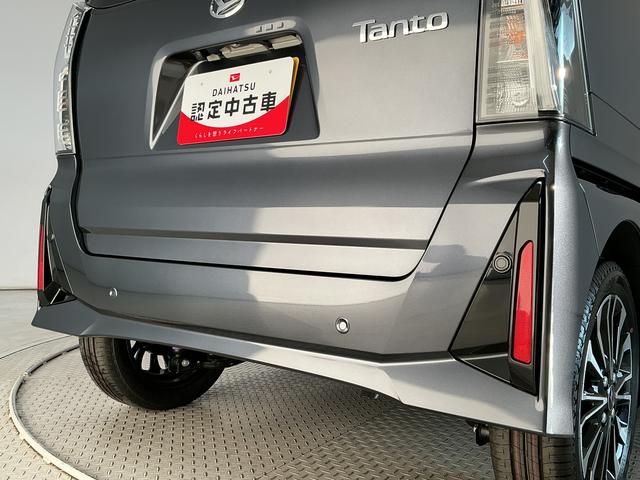 タントカスタムＲＳ　ターボ　両側電動スライドドア　コーナーセンサー走行無制限１年保証　両側電動スライドドア　前後コーナーセンサー　前席シートヒーター　オートハイビーム　ＬＥＤヘッドライト　オートブレーキホールド　プッシュスタート　１５インチ純正アルミホイール（兵庫県）の中古車
