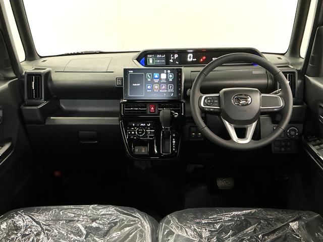 タントカスタムＲＳ　ターボ　９インチディスプレイオーディオ　ＵＳＢ１年保証　９インチディスプレイオーディオ　バックカメラ　両側電動スライドドア　前後コーナーセンサー　前席シートヒーター　ＵＳＢ　Ｂｌｕｅｔｏｏｔｈ　オートハイビーム　１５インチ純正アルミホイール（兵庫県）の中古車