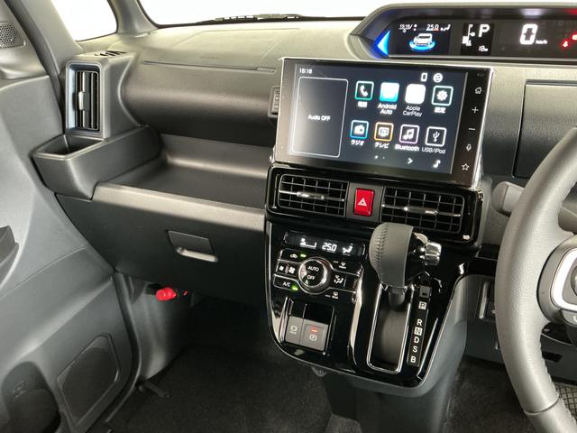 タントカスタムＲＳ　ターボ　４ＷＤ　９インチディスプレイオーディオ１年保証　９インチディスプレイオーディオ　４ＷＤ　バックカメラ　両側電動スライドドア　前後コーナーセンサー　前席シートヒーター　Ｂｌｕｅｔｏｏｔｈ　ＬＥＤヘッドライト　１５インチ純正アルミホイール（兵庫県）の中古車