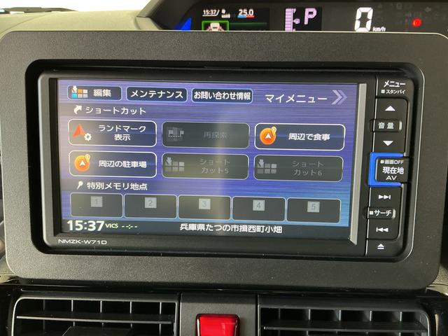 タントカスタムＲＳスタイルセレクション　禁煙　ワンオーナー　ナビ１年保証　禁煙車　ワンオーナー　ナビＴＶ　ドラレコ　ＥＴＣ　バックカメラ　アダプティブクルーズコントロール　両側電動スライドドア　前後コーナーセンサー　前席シートヒーター　１５インチ純正アルミホイール（兵庫県）の中古車