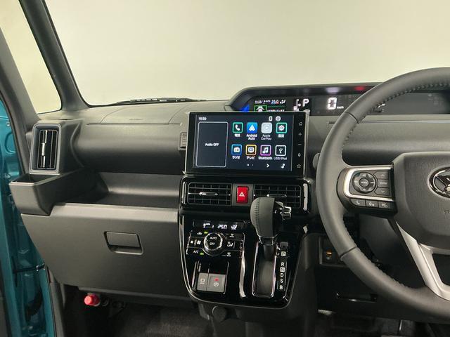 タントカスタムＲＳ　ターボ　９インチディスプレイオーディオ　ＵＳＢ１年保証　９インチディスプレイオーディオ　パノラマモニター　両側電動スライドドア　前後コーナーセンサー　前席シートヒーター　Ｂｌｕｅｔｏｏｔｈ　オートブレーキホールド　１５インチ純正アルミホイール（兵庫県）の中古車