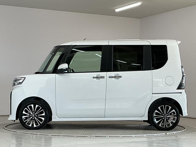 タントカスタムＲＳ　ターボ　両側電動スライドドア　コーナーセンサー走行無制限１年保証　両側電動スライドドア　前後コーナーセンサー　前席シートヒーター　オートハイビーム　ＬＥＤヘッドライト　オートブレーキホールド　プッシュスタート　１５インチ純正アルミホイール（兵庫県）の中古車