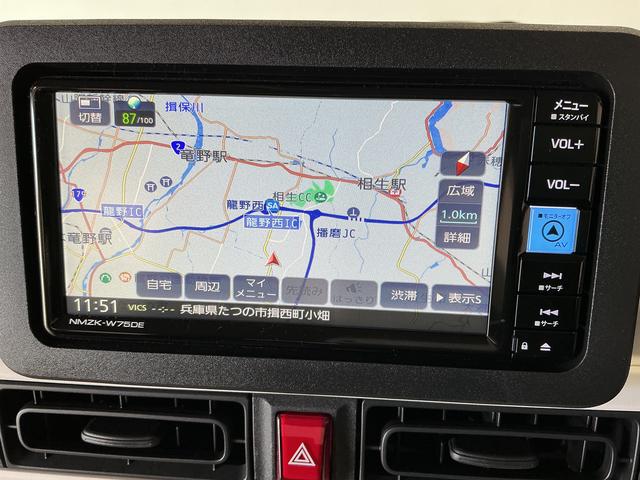 ムーヴキャンバスストライプスＸ　ナビＴＶ　ドラレコ　ＥＴＣ　バックカメラ１年保証　ナビ　ドラレコ　バックカメラ　ＥＴＣ　両側電動スライドドア　Ｂｌｕｅｔｏｏｔｈ　ＵＳＢ接続　ＤＶＤ　前後コーナーセンサー　オートハイビーム　横滑り防止装置　ドアバイザー　アイドリングストップ（兵庫県）の中古車