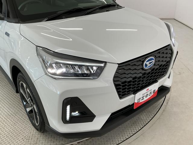 ロッキープレミアムG HEV 9インチナビ ETC パノラマモニター1年保証 9インチナビ ドラレコ ETC パノラマモニター アダプティブクルーズコントロール 前後コーナーセンサー 前席シートヒーター フルセグTV Bluetooth 17インチ純正アルミホイール(兵庫県)の中古車