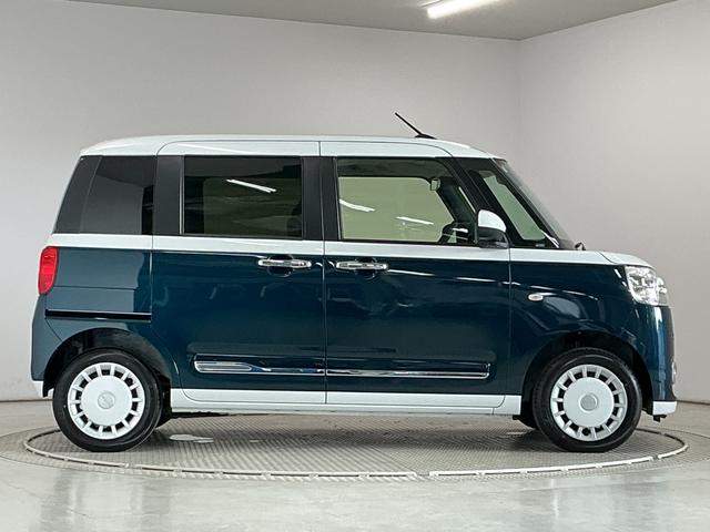 ムーヴキャンバスストライプスＧターボ　４ＷＤ　クルコン　両側電動スライドドア走行無制限１年保証　両側電動スライドドア　４ＷＤ　アダプティブクルーズコントロール　前後コーナーセンサー　シートヒーター　ホットカップホルダー　オートハイビーム　オートブレーキホールド　スマートキー（兵庫県）の中古車