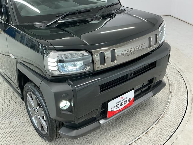 タフトGターボ ダーククロムベンチャー クルコン コーナーセンサー走行無制限1年保証 前後コーナーセンサー アダプティブクルーズコントロール シートヒーター オートハイビーム オートブレーキホールド スマートキー スカイフィールトップ 15インチ純正アルミホイール(兵庫県)の中古車