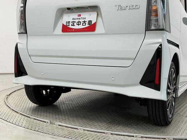 タントカスタムＲＳ　ターボ　両側電動スライドドア　コーナーセンサー走行無制限１年保証　両側電動スライドドア　前後コーナーセンサー　前席シートヒーター　オートハイビーム　ＬＥＤヘッドライト　プッシュスタート　オートブレーキホールド　１５インチ純正アルミホイール（兵庫県）の中古車
