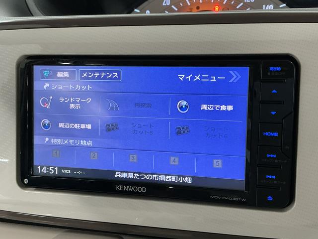 ムーヴキャンバスＸメイクアップ　ＳＡIII　禁煙　ワンオーナー　ナビ　ＵＳＢ１年保証　禁煙車　ワンオーナー　ナビＴＶ　ＵＳＢ接続　Ｂｌｕｅｔｏｏｔｈ　オートハイビーム　アイドリングストップ　プッシュスタート　横滑り防止装置　オートライト　オートエアコン　両側スライドドア（兵庫県）の中古車