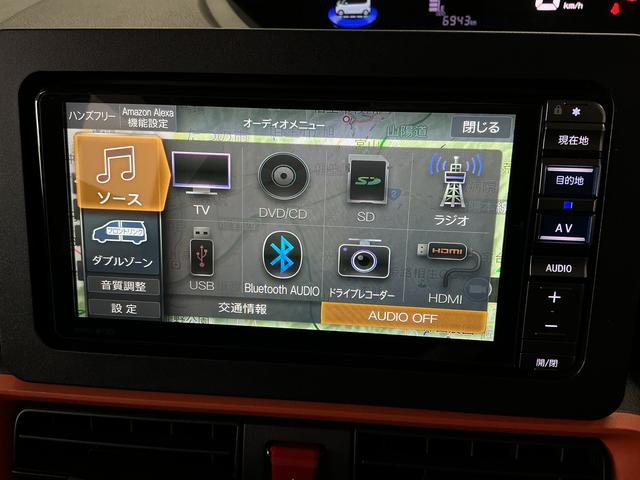 タントファンクロスターボ　禁煙　ナビＴＶ　ＥＴＣ　パノラマモニター１年保証　禁煙車　ナビ　パノラマモニター　ドラレコ　ＥＴＣ　両側電動スライドドア　前後コーナーセンサー　前席シートヒーター　ルーフレール　ＴＶ　ＵＳＢ　Ｂｌｕｅｔｏｏｔｈ　１５インチ純正アルミホイール（兵庫県）の中古車
