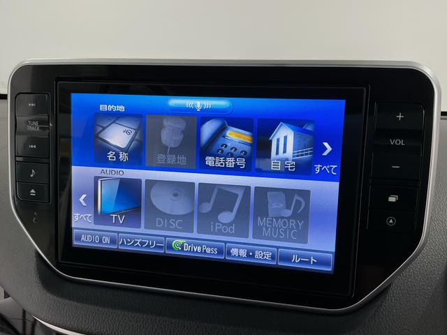 ムーヴカスタム Xリミテッド SAIII 8インチナビ ドラレコ1年保証 8インチナビ パノラマモニター ドラレコ ETC 運転席シートヒーター TV USB Bluetooth LEDヘッドライト プッシュスタート 横滑り防止装置 14インチ純正アルミホイール(兵庫県)の中古車