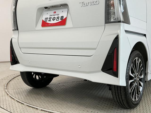 タントカスタムＲＳ　ターボ　両側電動スライドドア　コーナーセンサー走行無制限１年保証　両側電動スライドドア　前後コーナーセンサー　前席シートヒーター　オートハイビーム　ＬＥＤヘッドライト　プッシュスタート　オートブレーキホールド　１５インチ純正アルミホイール（兵庫県）の中古車