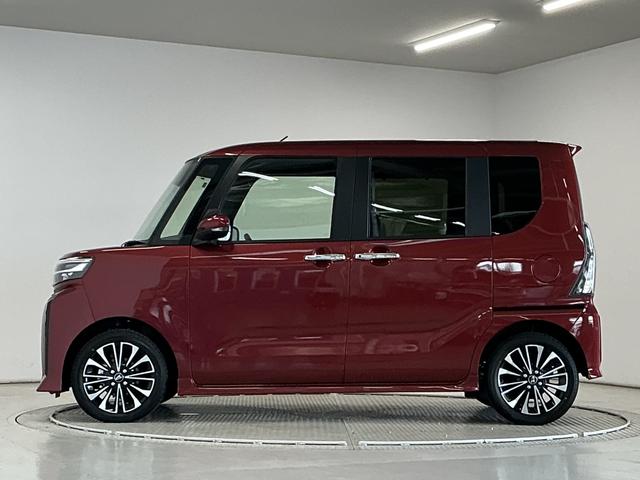 タントカスタムＲＳ　ターボ　両側電動スライドドア　コーナーセンサー走行無制限１年保証　両側電動スライドドア　前後コーナーセンサー　前席シートヒーター　オートハイビーム　ＬＥＤヘッドライト　プッシュスタート　オートブレーキホールド　１５インチ純正アルミホイール（兵庫県）の中古車