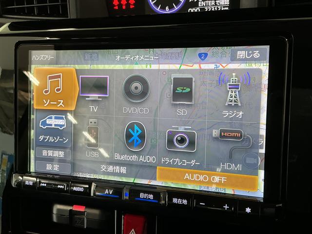 トールカスタムＧ　ターボ　ＳＡIII　９インチナビＴＶ　ドラレコ１年保証　９インチナビＴＶ　ＵＳＢ接続　ＥＴＣ　ドラレコ　パノラマモニター　オートクルーズコントロール　両側電動スライドドア　前後コーナーセンサー　Ｂｌｕｅｔｏｏｔｈ　１５インチ純正アルミホイール（兵庫県）の中古車