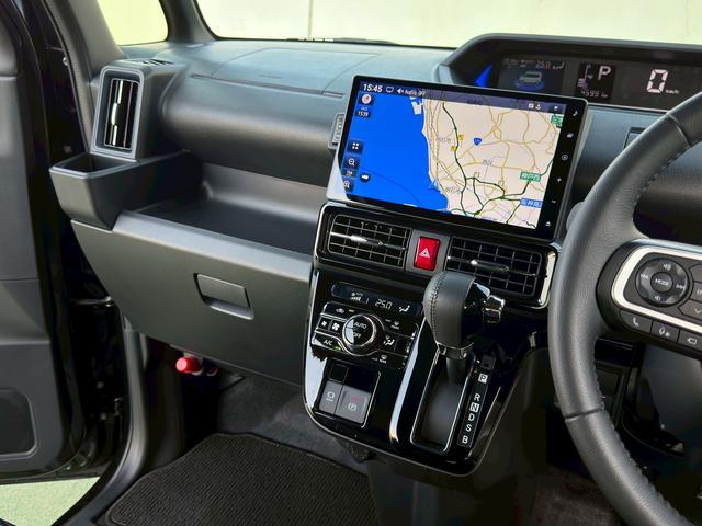 タントカスタムＲＳ　１０インチスタイリッシュナビ　パノラマモニター走行無制限１年保証　１０インチスタイリッシュナビ　パノラマモニター　ドラレコ　ＥＴＣ　シートヒーター　前後コーナーセンサー　両側電動スライドドア　アダプティブクルーズコントロール　Ｂｌｕｅｔｏｏｔｈ（兵庫県）の中古車