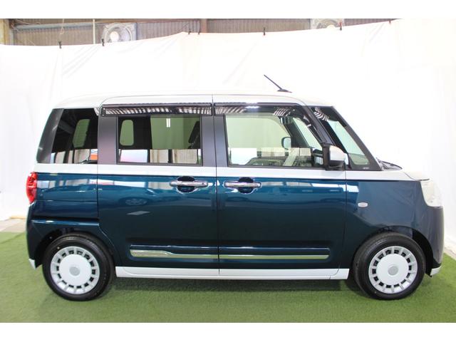 ムーヴキャンバスストライプスＧ認定中古車　ＣＶＴ　キーフリーシステム　ホッとカップホルダー　バックモニター対応カメラ　　オートエアコン　オートライト　ステアリングスイッチ　電動格納ミラー　ドアバイザー　両側パワースライドドア（香川県）の中古車