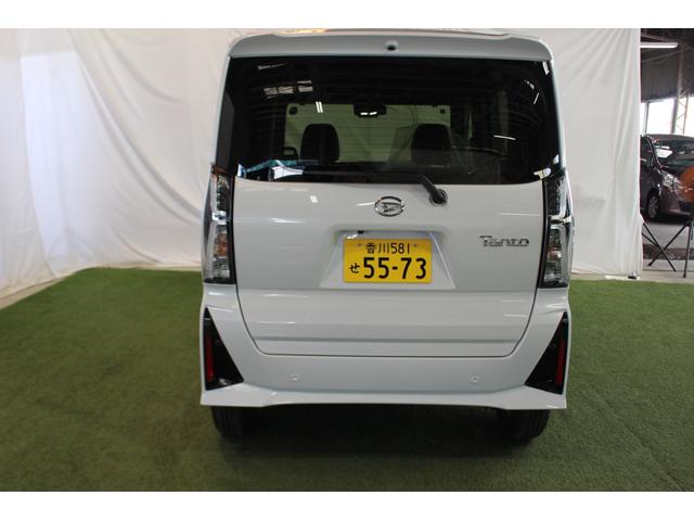 タントカスタムＸ認定中古車　ＣＶＴ　９インチディスプレイオーディオ　バックカメラ　シートヒーター　キーフリーシステム　ステアリングスイッチ　両側パワースライドドア　助手席側ピラーレス　オートエアコン　オートライト（香川県）の中古車
