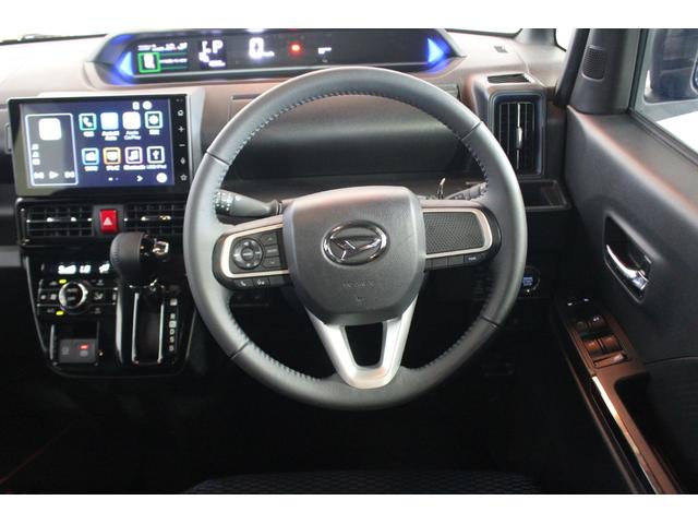 タントカスタムＲＳ認定中古車　ＣＶＴ　９インチディスプレイオーディオ　バックカメラ　　ドライブレコーダー　キーフリーシステム　ステアリングスイッチ　両側パワースライドドア　助手席側ピラーレス　ＬＥＤヘッドライト（香川県）の中古車