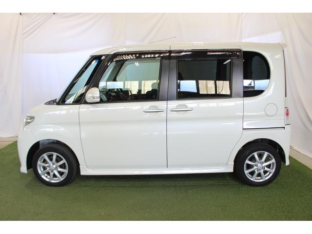 タントカスタムＸ認定中古車　ＣＶＴ　ナビ　オートエアコン　助手席側ピラーレス　左側パワースライドドア　キーフリーシステム　ターンシグナル付き電動格納ミラー　セキュリティアラーム　ドアバイザー　パワーウインドウ（香川県）の中古車