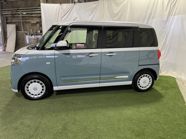 ムーヴキャンバスストライプスGシートヒーター ステアリングスイッチ ホッとカップホルダー オートエアコン キーフリーシステム 両側パワースライドドア 電動格納ミラー 認定中古車 CVT 660(香川県)の中古車