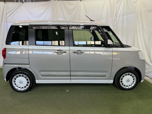 ムーヴキャンバス 中古車 ストライプスＧナビ　ＴＶ　Ｂｌｕｅｔｏｏｔｈ　バックカメラ　ホッとカップホルダー　キーフリー　シートヒーター　両側パワースライドドア　認定中古車　ＣＶＴ