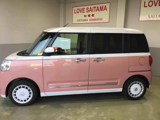 ムーヴキャンバスストライプスＧターボ　両側電動スライドドアＬＥＤヘッドライト　シートヒーター（埼玉県）の中古車