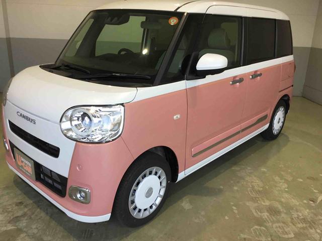 ムーヴキャンバスストライプスＧターボ　両側電動スライドドアＬＥＤヘッドライト　シートヒーター（埼玉県）の中古車