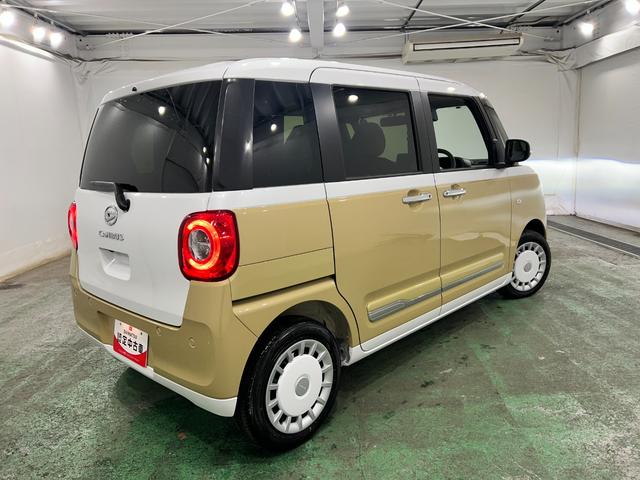 ムーヴキャンバスストライプスＧ　走行１５８７キロ／両側電動スライドドア一年保証・走行距離無制限　走行１５８７キロ　サイドエアバック　クリアランスソナー　オートマチックハイビーム　オートライト　ＬＥＤヘッドライト　ベンチシート　シートヒーター　両側電動スライドドア（埼玉県）の中古車