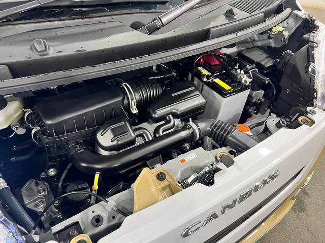 ムーヴキャンバスストライプスＧ　走行１５８７キロ／両側電動スライドドア一年保証・走行距離無制限　走行１５８７キロ　サイドエアバック　クリアランスソナー　オートマチックハイビーム　オートライト　ＬＥＤヘッドライト　ベンチシート　シートヒーター　両側電動スライドドア（埼玉県）の中古車