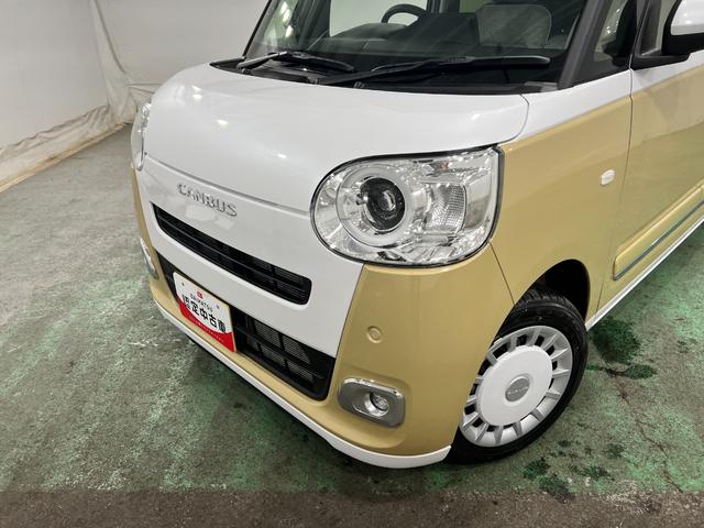 ムーヴキャンバスストライプスＧ　走行１５８７キロ／両側電動スライドドア一年保証・走行距離無制限　走行１５８７キロ　サイドエアバック　クリアランスソナー　オートマチックハイビーム　オートライト　ＬＥＤヘッドライト　ベンチシート　シートヒーター　両側電動スライドドア（埼玉県）の中古車