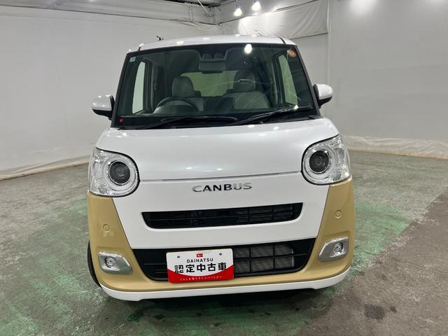 ムーヴキャンバスストライプスＧ　走行１５８７キロ／両側電動スライドドア一年保証・走行距離無制限　走行１５８７キロ　サイドエアバック　クリアランスソナー　オートマチックハイビーム　オートライト　ＬＥＤヘッドライト　ベンチシート　シートヒーター　両側電動スライドドア（埼玉県）の中古車