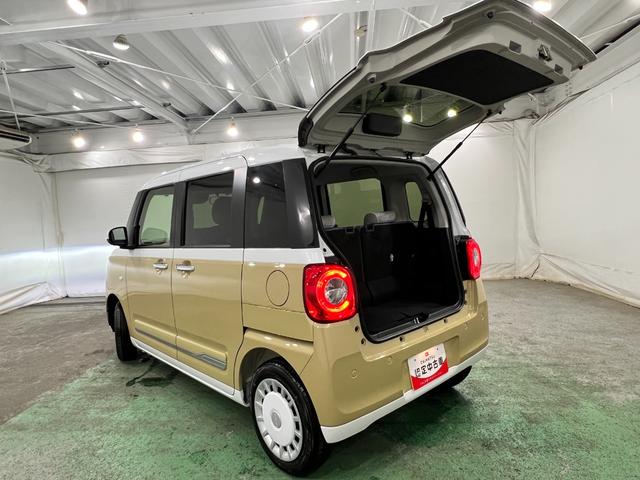 ムーヴキャンバスストライプスＧ　走行１５８７キロ／両側電動スライドドア一年保証・走行距離無制限　走行１５８７キロ　サイドエアバック　クリアランスソナー　オートマチックハイビーム　オートライト　ＬＥＤヘッドライト　ベンチシート　シートヒーター　両側電動スライドドア（埼玉県）の中古車