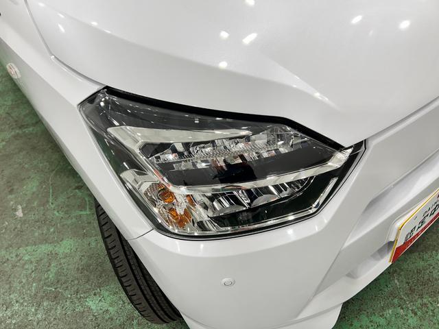 ミライースＸ　ＳＡIII　走行１７２１キロ／ＬＥＤヘッドライト一年保証・走行距離無制限　走行１７２１キロ　助手席エアバック　オートライト　オートマチックハイビーム　クリアランスソナー　アイドリングストップ（埼玉県）の中古車